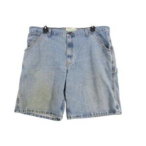 Faded Glory Carpenter Denim Shorts Light Wash 22" Waist Men’s Casual Workwear